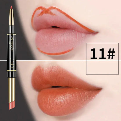 Rouge à lèvres et crayon à lèvres à double extrémité QIC