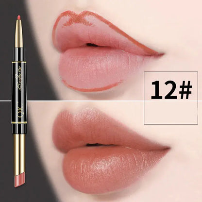 Rouge à lèvres et crayon à lèvres à double extrémité QIC