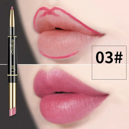 Rouge à lèvres et crayon à lèvres à double extrémité QIC