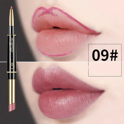 Rouge à lèvres et crayon à lèvres à double extrémité QIC