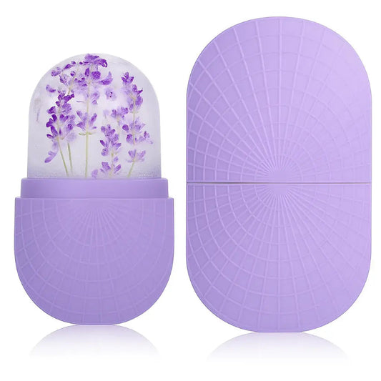 Rouleau de glace pour le visage en forme de cube en silicone